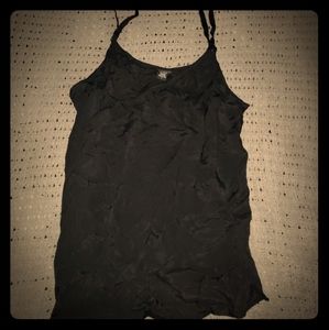 Black tank top